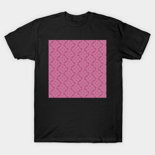 Gold Geometric Abstract Pattern T-Shirt by kelnan